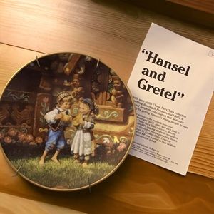 KNOWLES Vintage Classic Fairy Tales Collec. Certified Authenticity Gold Rim 4pcs